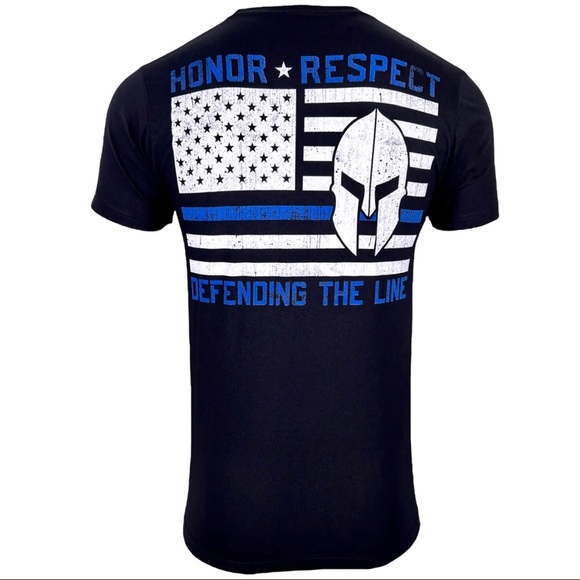 Howitzer Style Men's T-Shirt Defend The Line Military Grunt MFG - Picture 3 of 10